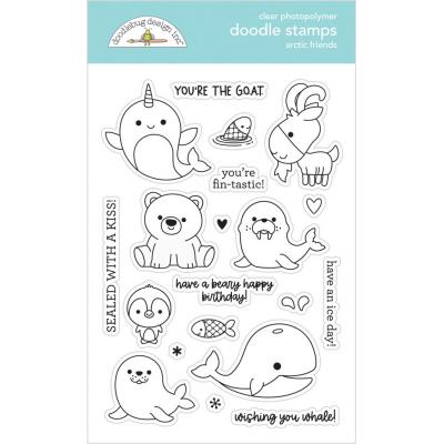 Doodlebug Let It Snow Clear Stamps - Arctic Friends